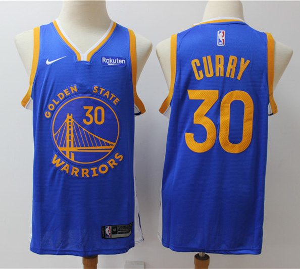 Men’s Golden State Warriors #30 Stephen Curry Royal 2019-20 Icon Edition Jersey