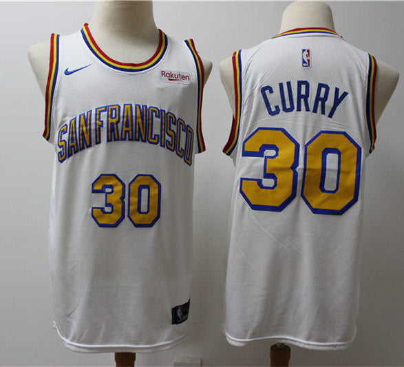 Men’s Golden State Warriors #30 Stephen Curry White San Francisco Classic Edition Swingman Jersey