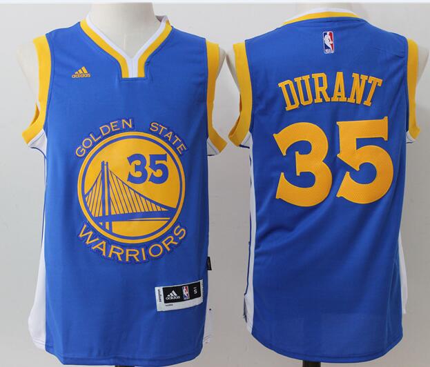 Men’s Golden State Warriors #35 Kevin Durant Adidas Road Royal Blue Revolution 30 Swingman Player Jersey