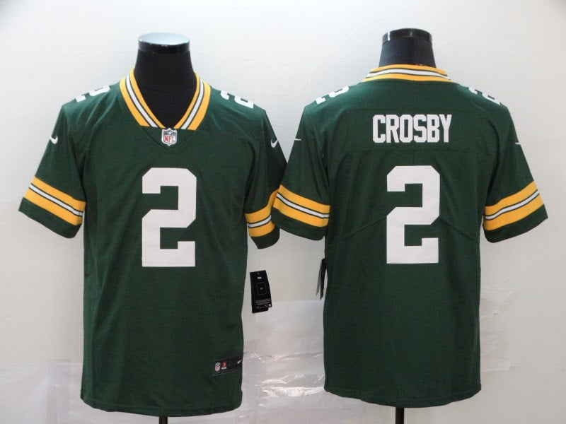 Men’s Green Bay Packers #2 Mason Crosby Player Nike Green Game Football Jersey