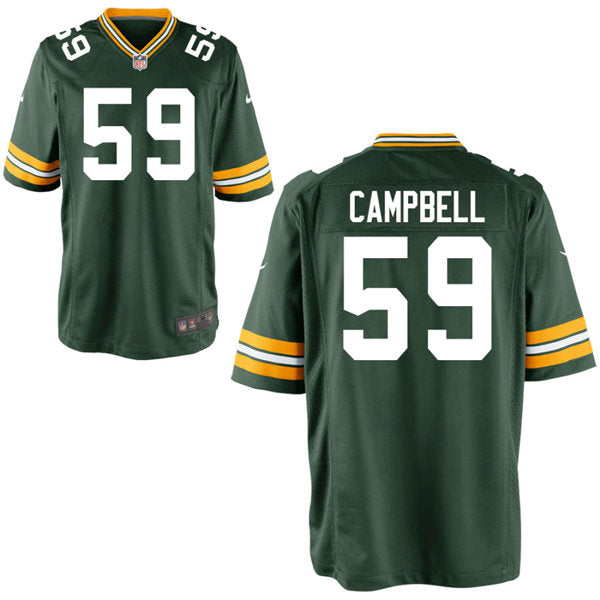 Mens Green Bay Packers #59 De’Vondre Campbell Nike Green Vapor Limited Player Jersey