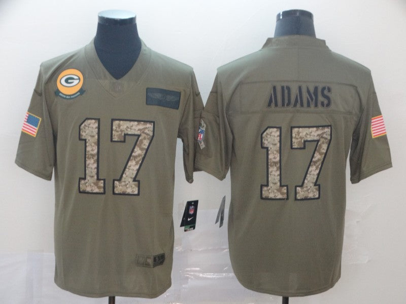 Men’s Green Bay Packers Davante Adams #17 Brown Jersey