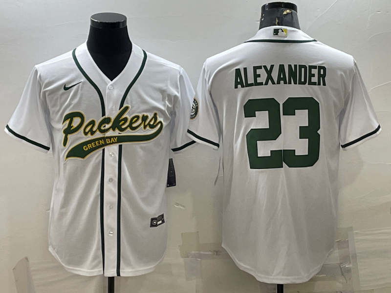 Men’s Green Bay Packers Jaire Alexander #23 White Jersey Joint Edition