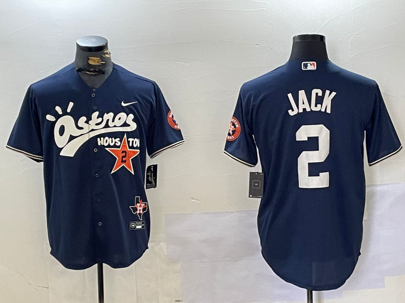 Men’s Houston Astros #2 Navy Jersey