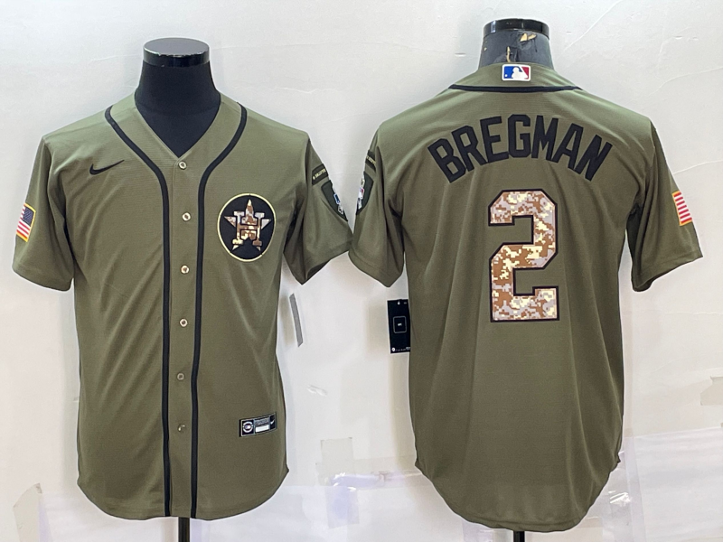 Men’s Houston Astros Alex Bregman #2 Green Jersey