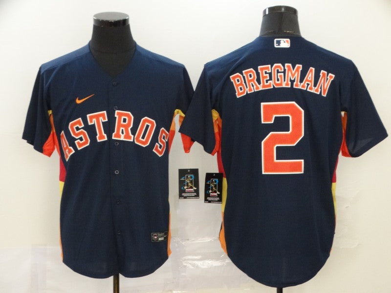 Men’s Houston Astros Alex Bregman #2 Navy Baseball Jersey