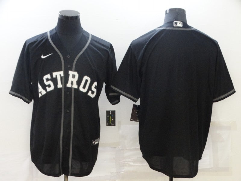 Men’s Houston Astros Black Blank Jersey