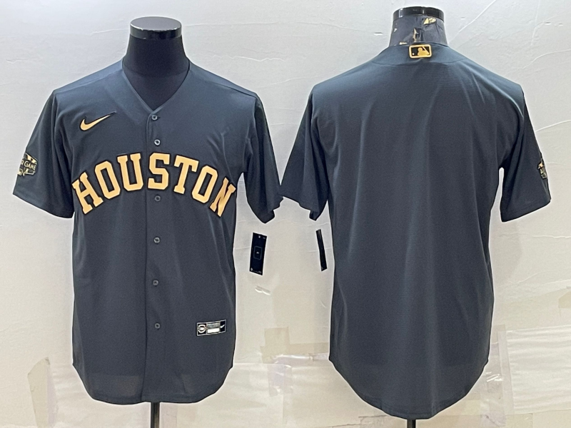 Men’s Houston Astros Dark Gray Blank Jersey