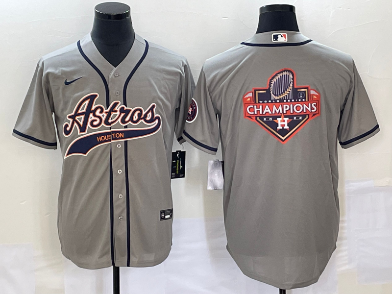 Men’s Houston Astros Gray Jersey Joint Edition