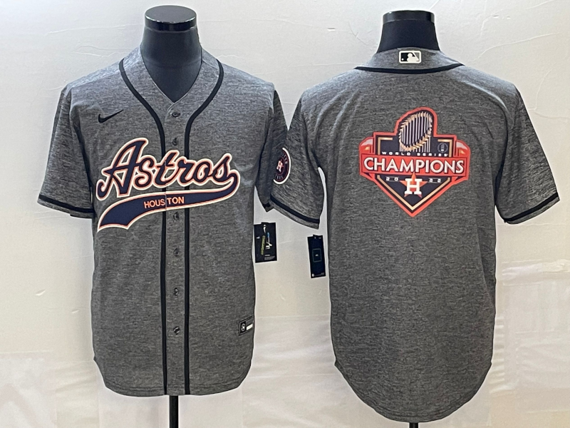 Men’s Houston Astros Gray Joint Edition Jersey