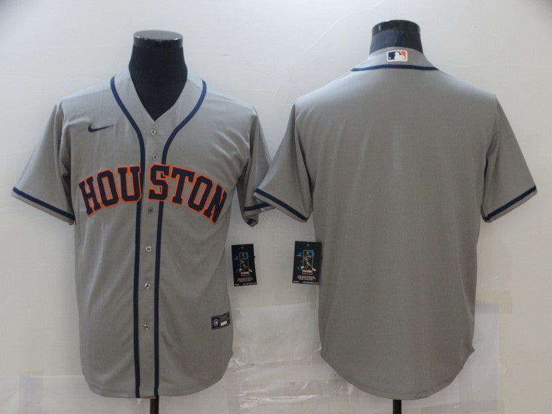 Men’s Houston Astros Gray Road Blank Jersey