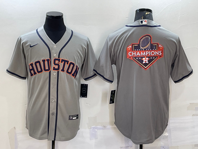 Men’s Houston Astros Gray Road Name Jersey