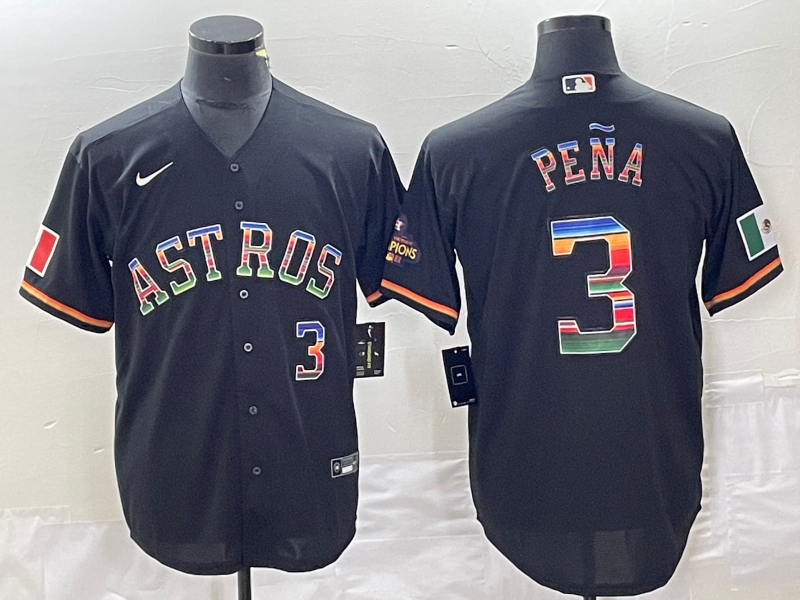 Men’s Houston Astros Jeremy Pena #3 Black Baseball Jersey