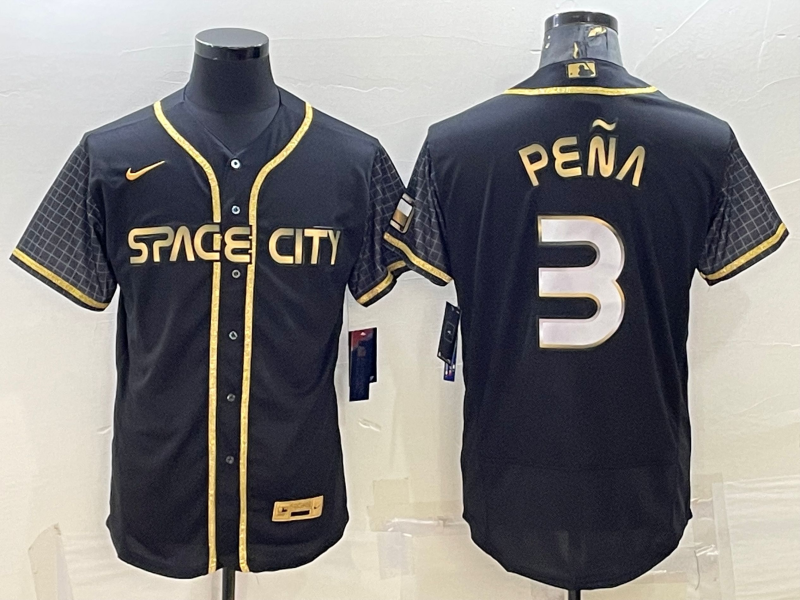 Men’s Houston Astros Jeremy Pena #3 Black City Connect Jersey