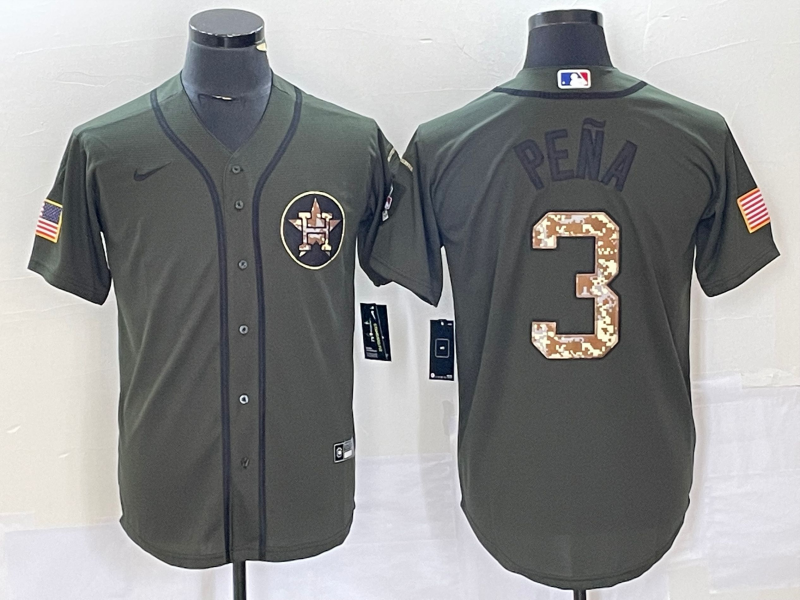 Men’s Houston Astros Jeremy Pena #3 Green Jersey