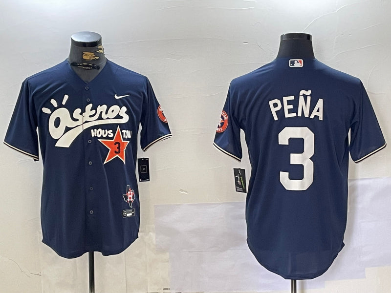 Men’s Houston Astros Jeremy Pena #3 Navy Jersey