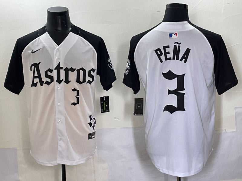 Men’s Houston Astros Jeremy Pena #3 White Jersey