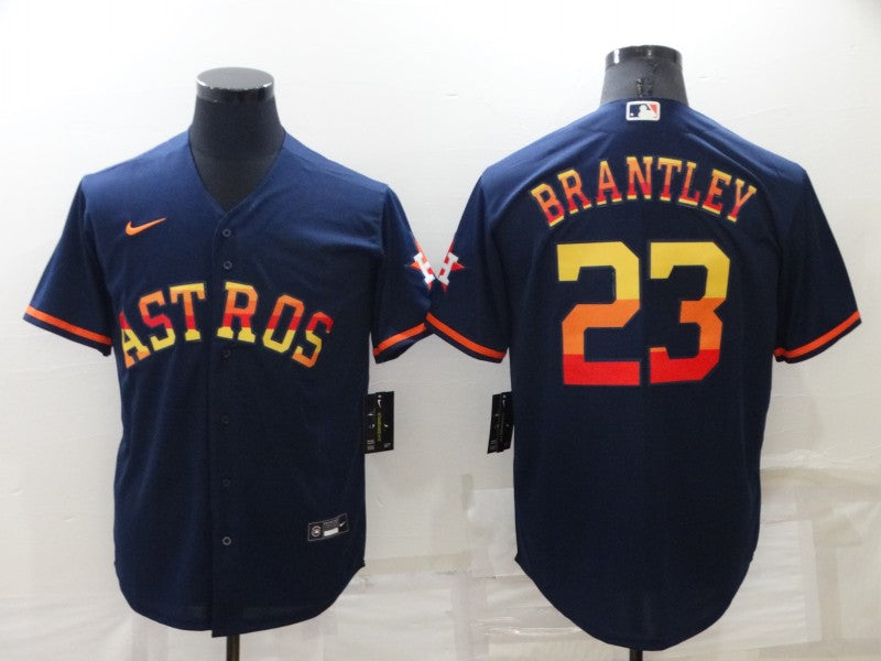Men’s Houston Astros Michael Brantley #23 Navy Jersey
