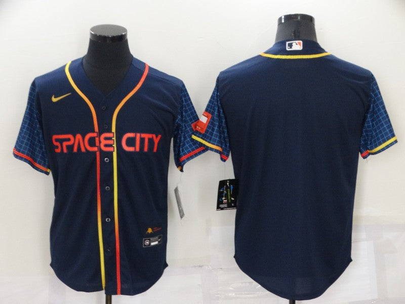 Men’s Houston Astros Navy 2022 City Connect Blank Jersey