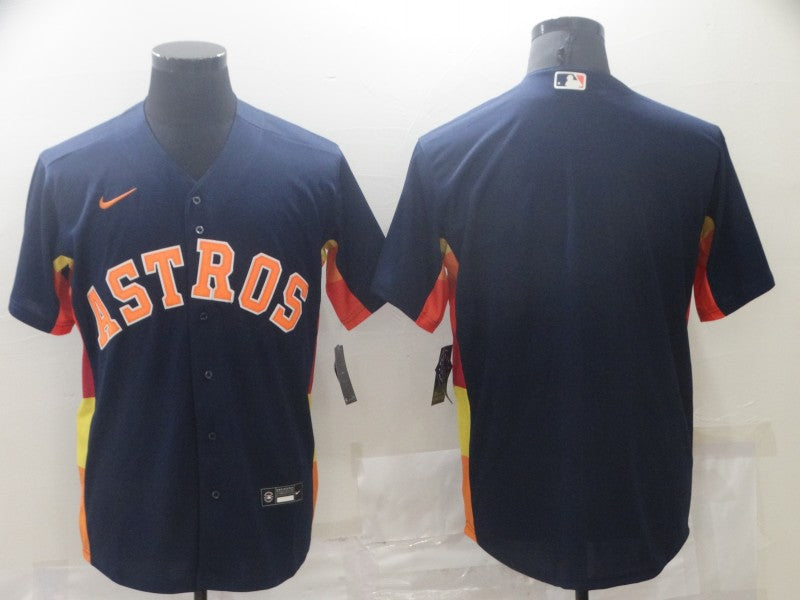 Men’s Houston Astros Navy Alternate Blank Jersey