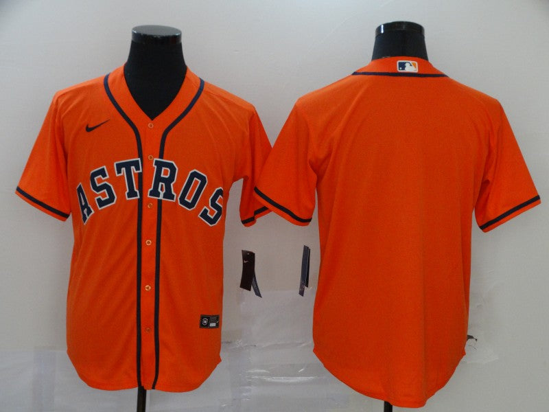 Men’s Houston Astros Orange Blank Jersey