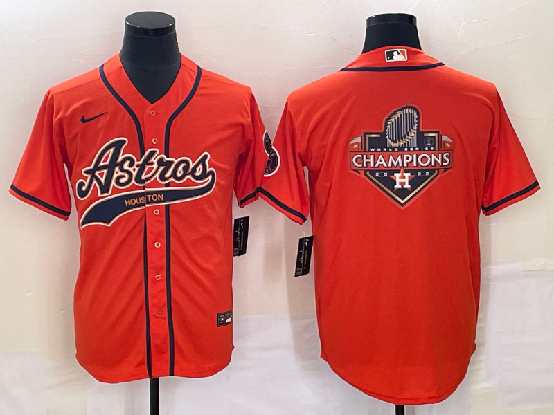 Men’s Houston Astros Orange Jersey Joint Edition
