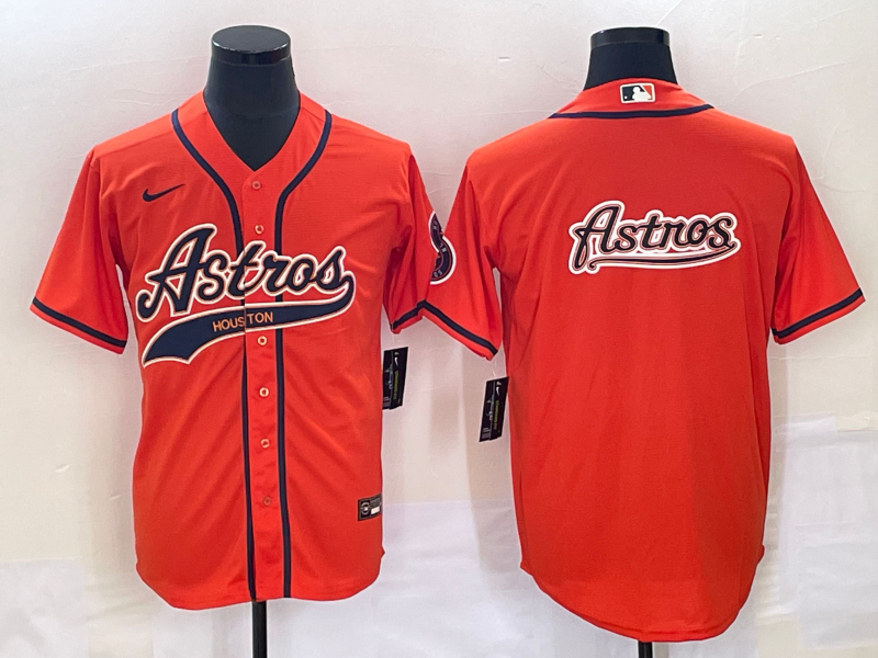 Men’s Houston Astros Orange Team Jersey Joint Edition