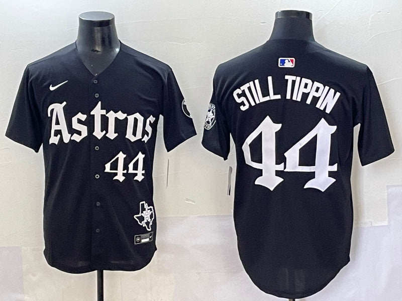 Men’s Houston Astros Still Tippin #44 Black Team Jersey