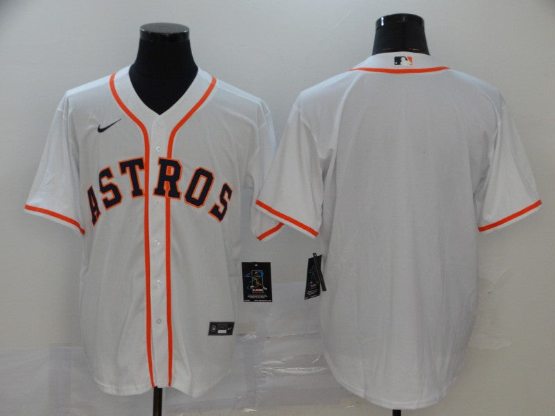 Men’s Houston Astros White Home Blank Jersey