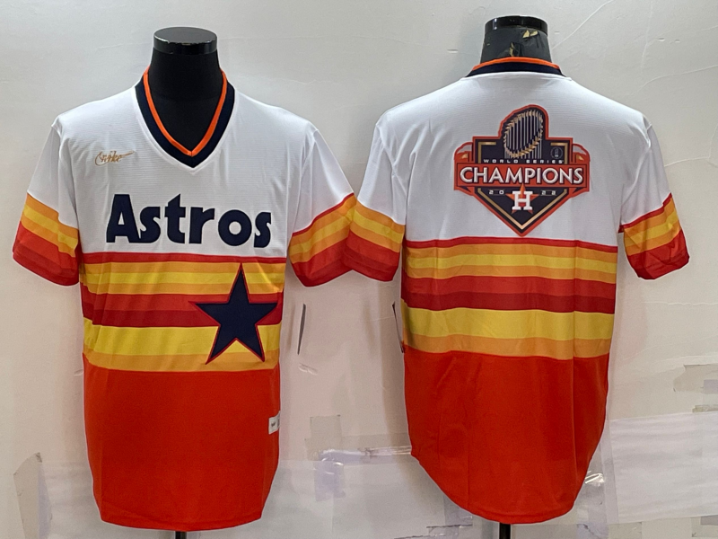 Men’s Houston Astros White Home Cooperstown Collection Team Jersey