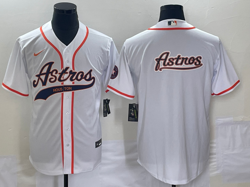 Men’s Houston Astros White Team Jersey Joint Edition