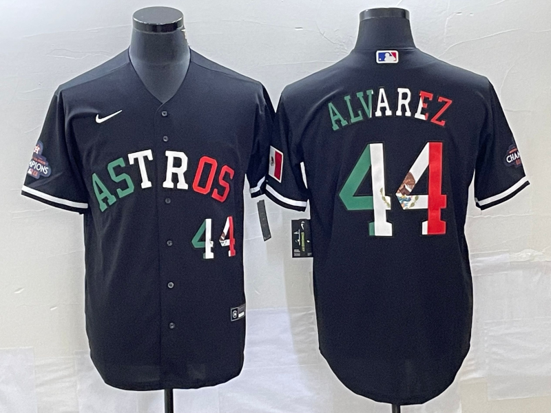 Men’s Houston Astros Yordan Alvarez #44 Black Alternate Jersey