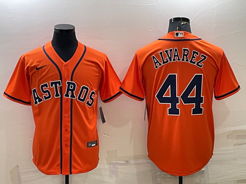 Men’s Houston Astros Yordan Alvarez #44 Orange Jersey