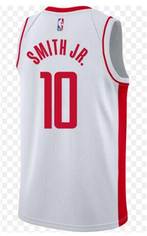 Mens Houston Rockets #10 Jabari Smith Jr. White Stitched Association Edition Jersey