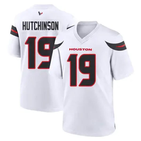 Men’s Houston Texans #19 Xavier Hutchinson Nike White Vapor F.U.S.E. Limited Player Jersey
