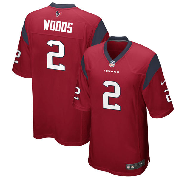 Men’s Houston Texans #2 Robert Woods Nike Red Alternate Vapor Limited Player Jersey