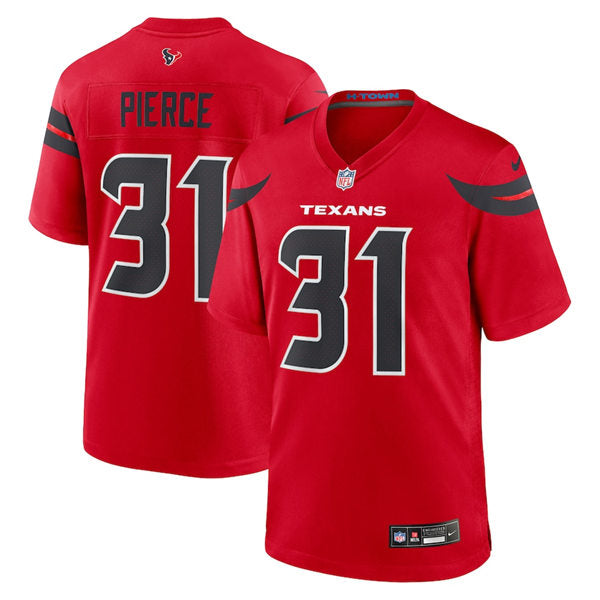 Men’s Houston Texans #31 Dameon Pierce Nike 2024 Red Alternate F.U.S.E. Limited Player Jersey