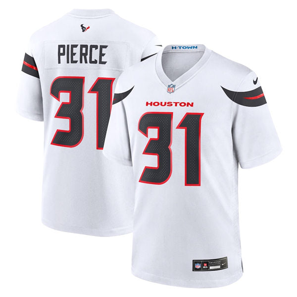 Men’s Houston Texans #31 Dameon Pierce Nike 2024 White Vapor Limited Player Jersey