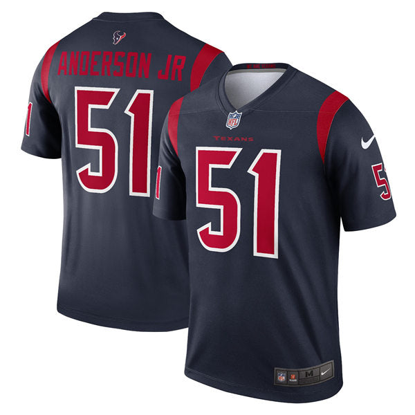 Men’s Houston Texans #51 Will Anderson Jr. Nike Navy Color Rush Legend Jersey