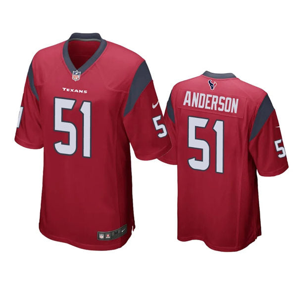 Men’s Houston Texans #51 Will Anderson Jr. Nike Red Alternate Vapor Limited Player Jersey