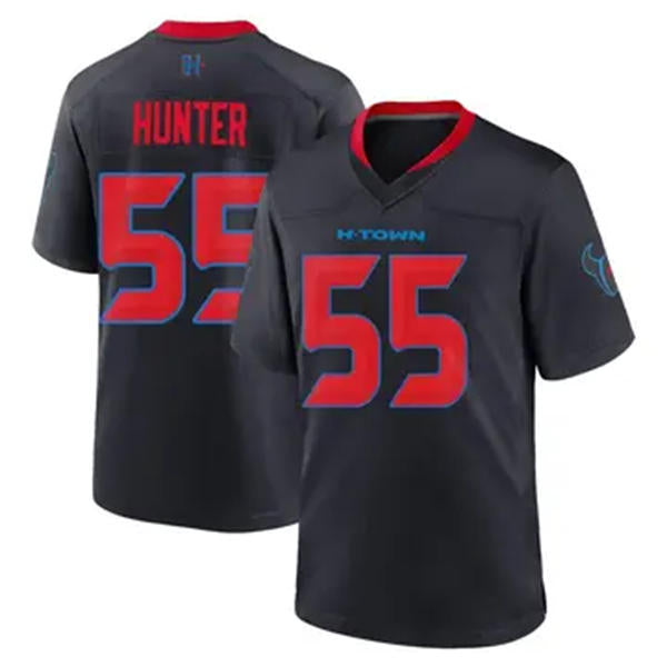 Men’s Houston Texans #55 Danielle Hunter Nike Navy Red 2nd Alternate H-Town F.U.S.E. Limited Player Jersey