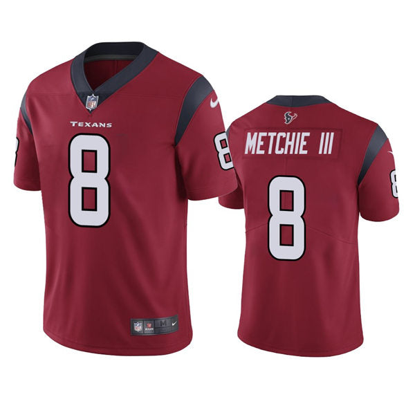 Men’s Houston Texans #8 John Metchie III Nike Red Alternate Vapor Limited Player Jersey