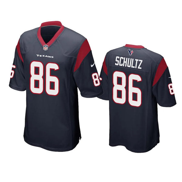 Men’s Houston Texans #86 Dalton Schultz Nike Navy Vapor Limited Player Jersey