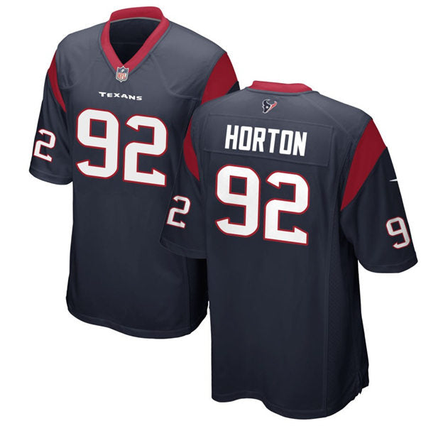 Men’s Houston Texans #92 Dylan Horton Nike Navy Vapor Limited Player Jersey