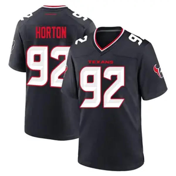 Men’s Houston Texans #92 Dylan Horton Nike Navy White Alternate F.U.S.E. Limited Player Jersey