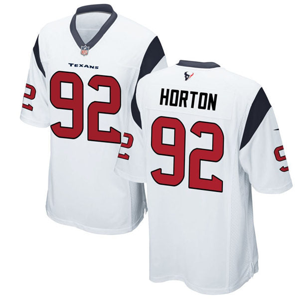 Men’s Houston Texans #92 Dylan Horton Nike White Vapor Limited Player Jersey