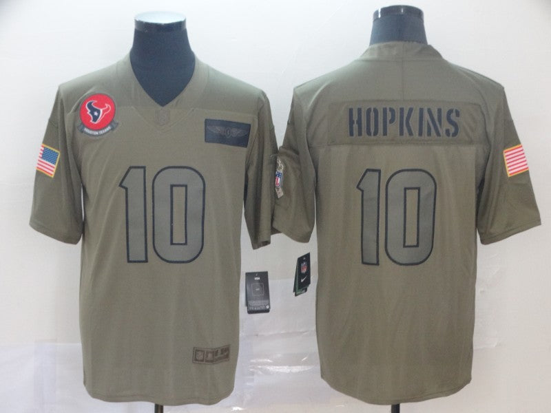 Men’s Houston Texans DeAndre Hopkins #10 Brown Jersey