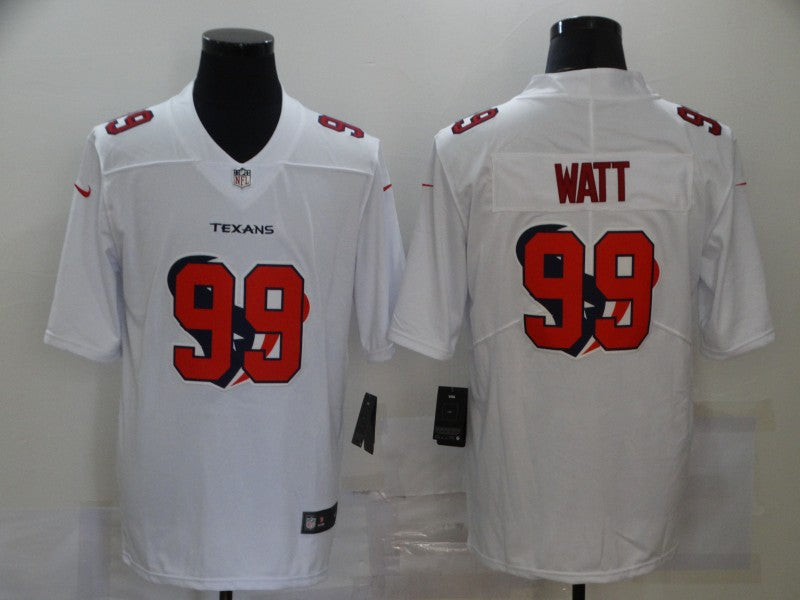 Men’s Houston Texans J.J. Watt #99 White Jersey