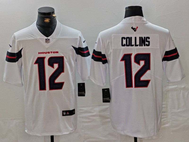 Men’s Houston Texans Nico Collins #12 White Jersey