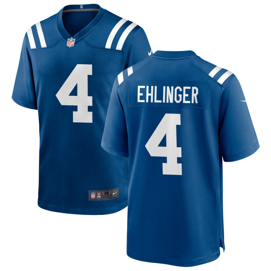 Men’s Indianapolis Colts #4 Sam Ehlinger Nike Royal Vapor Untouchable Jersey